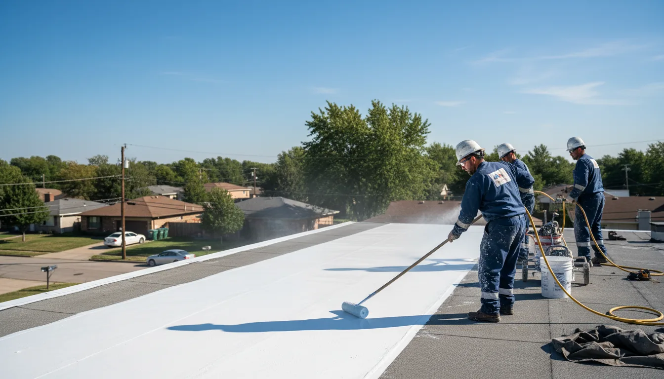 Commercial roof coating in Vassar, KS near me